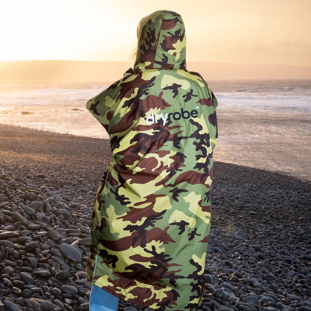 dryrobe Advance Long Sleeve Changing Robe - Camo / Grey Extra Image 6